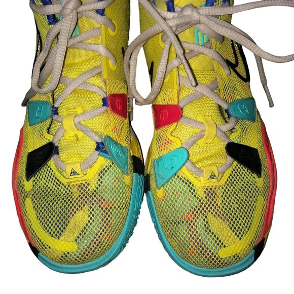 Nike Kyrie 7 Sneakers Youth 4Y Used 1 World 1 People CT4080-700 Some Wear - Picture 13 of 16